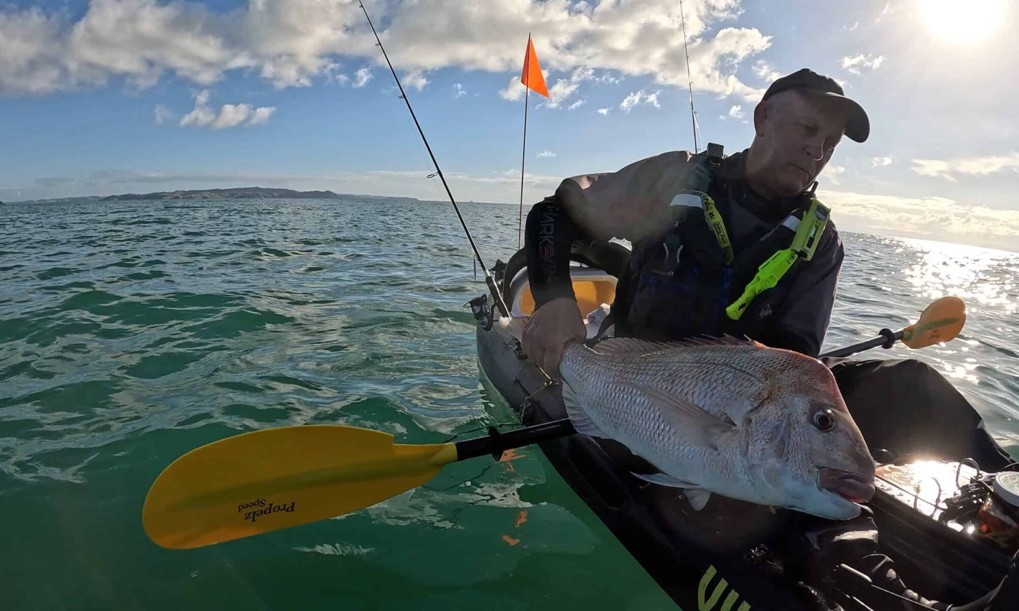 Decent snapper caught on 2-4kg custom fishing rod by K-Labs