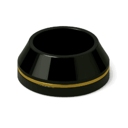 Winding Check High Gloss Black-Gold