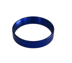Deep Blue Decorative Trim Ring – Anodized Aluminum for Custom Rod Building