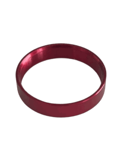 Red Decorative Trim Ring – Anodized Aluminum for Custom Rod Building