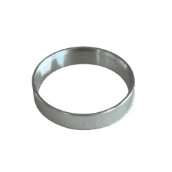 Silver  Decorative Trim Ring – Anodized Aluminum for Custom Rod Building