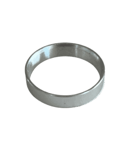 Silver decorative trim ring for rod building 5mm high