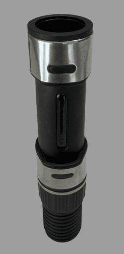 K-Labs Spin Reel Seat – Black with Silver Hoods