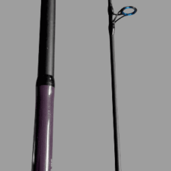 Purple rock rod Alps blue insert guides