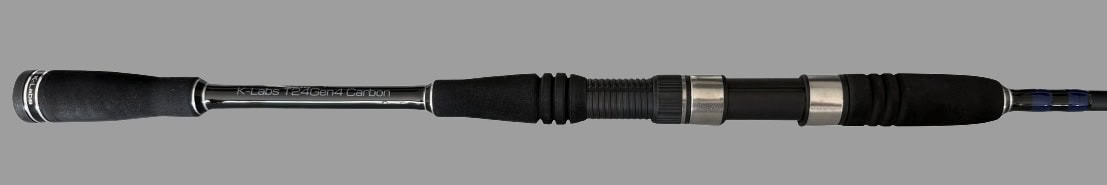 K-Labs custom softbait rod handle and reel seat detail