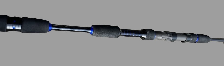 K-Labs surf rods NZ custom surfcasting rod handle with EVA grips and reel seat detail
