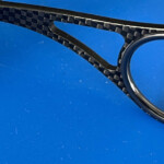 Daiwa AGS carbon fibre guide detail on custom softbait fishing rod