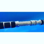 ALPS reel seat on custom fishing rod with EVA grip and alloy hardware