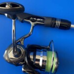 Daiwa exist 2500 paired to a CTS Air 2-4kg custom fishing rod K-Labs