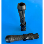 Alps AIP reel seat in matte black with ergonomic profile for custom-built fishing rods