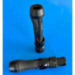 Alps AIP reel seat in matte black with ergonomic profile for custom-built fishing rods