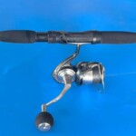 K-Labs custom-built softbait rod featuring Alps AiP reel seat with spinning reel