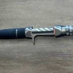 Mechanical jigging rod for kingfish with custom EVA grips and trigger reel seat