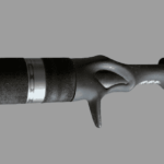 K-Labs custom rod with signature hex trims Alps reel seat