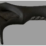 Rod handle with hex pattern trim, reel seat and EVA grip